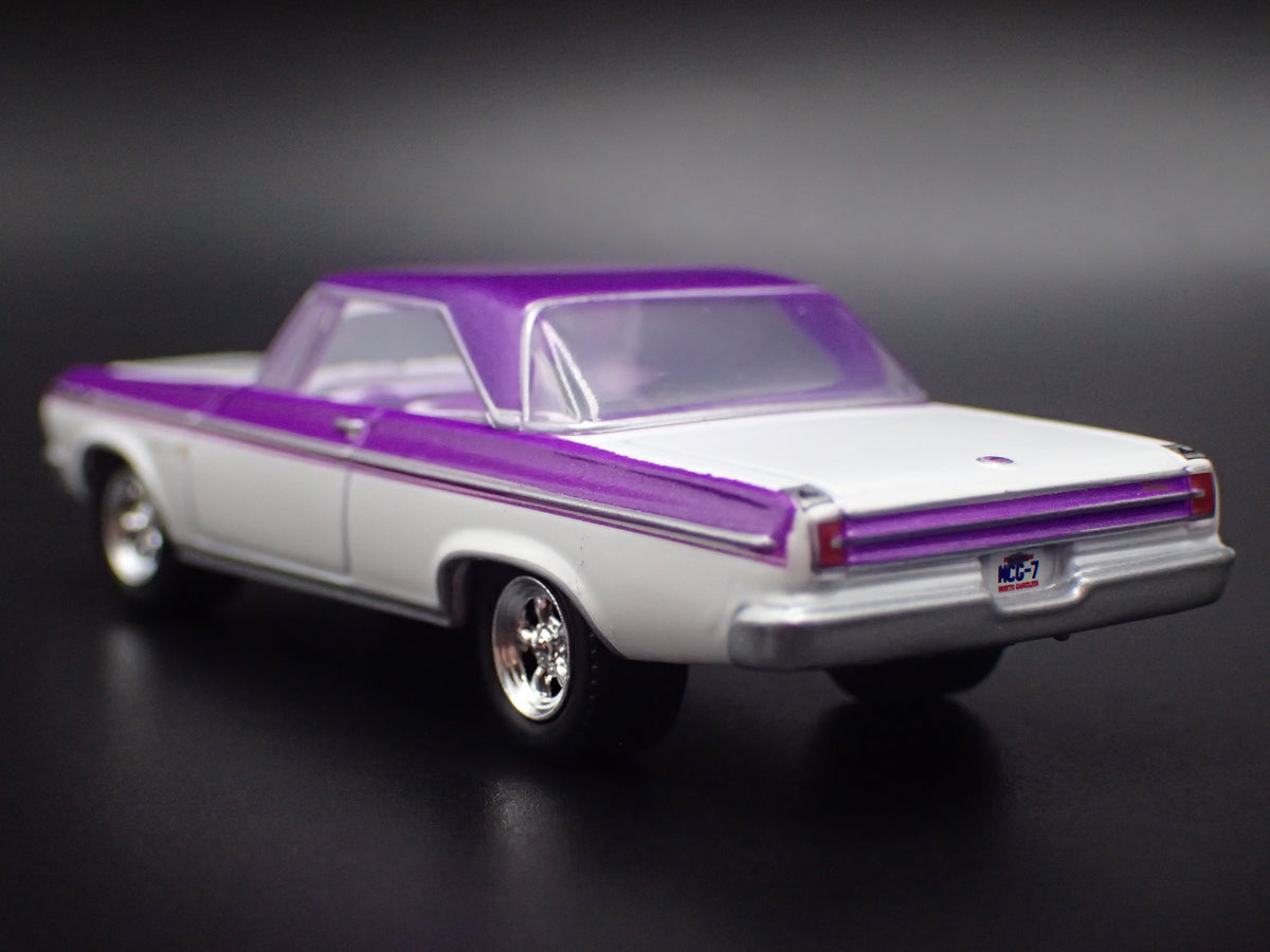 1965 65 DODGE CORONET WHITE 1/64 SCALE COLLECTIBLE DIECAST MODEL CAR