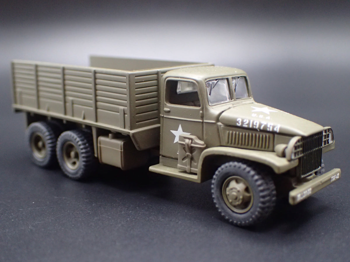 WWII GMC CCKW 2.5 TON 6X6 TRUCK MILITARY RARE 1:87 SCALE DIORAMA DIECAST MODEL CAR