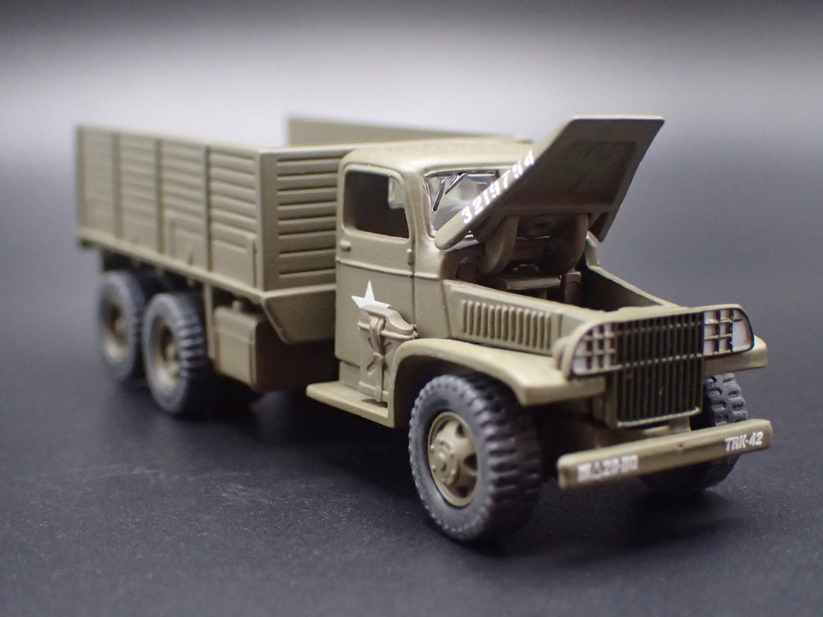 WWII GMC CCKW 2.5 TON 6X6 TRUCK MILITARY RARE 1:87 SCALE DIORAMA DIECAST MODEL CAR