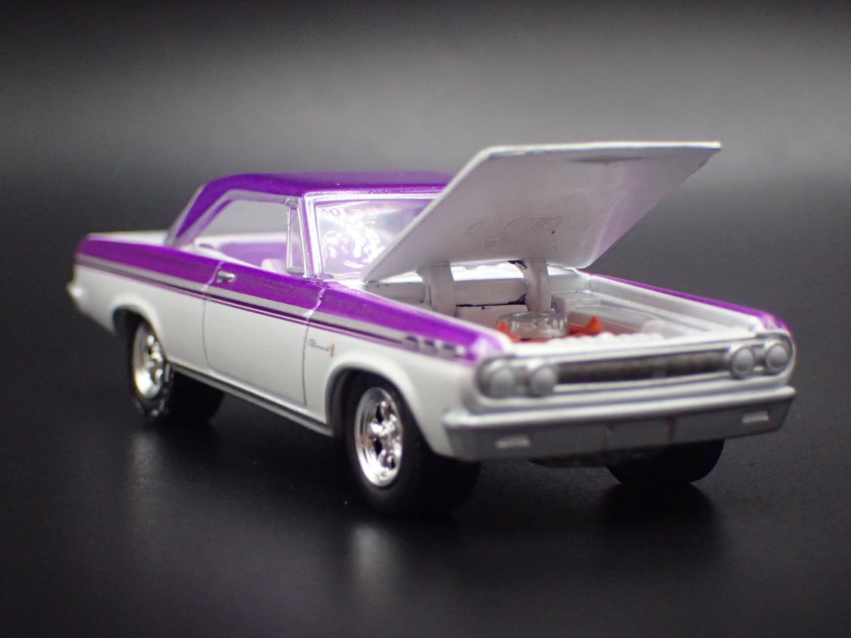 1965 65 DODGE CORONET WHITE 1/64 SCALE COLLECTIBLE DIECAST MODEL CAR