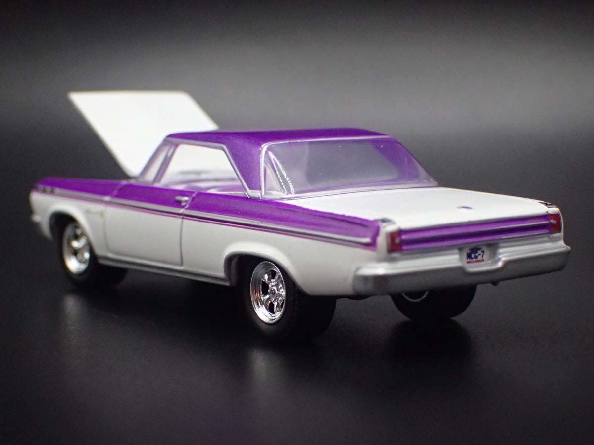 1965 65 DODGE CORONET WHITE 1/64 SCALE COLLECTIBLE DIECAST MODEL CAR