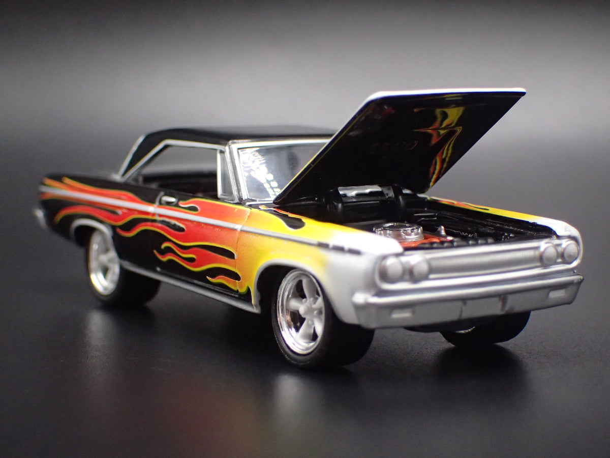 1965 65 DODGE CORONET BLACK 1/64 SCALE COLLECTIBLE DIECAST MODEL CAR