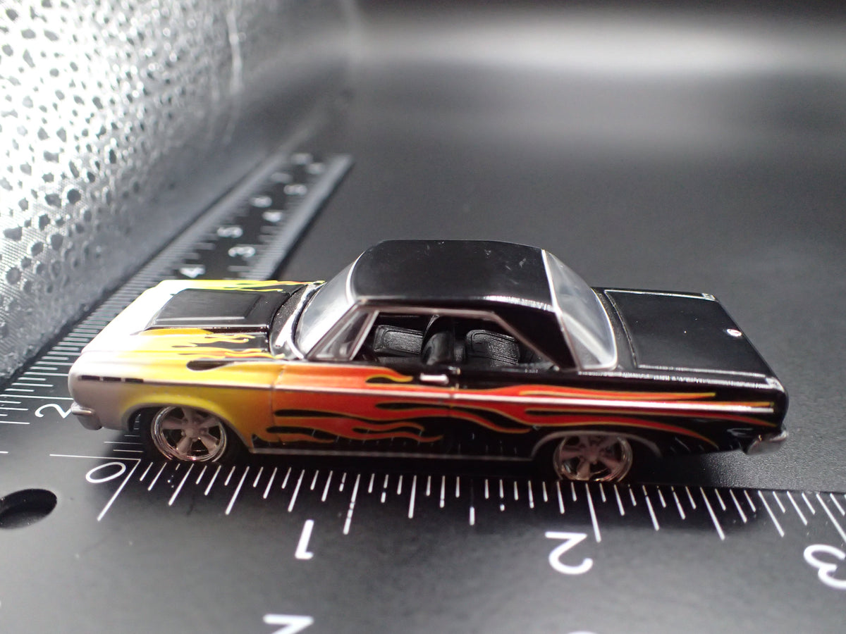 1965 65 DODGE CORONET BLACK 1/64 SCALE COLLECTIBLE DIECAST MODEL CAR