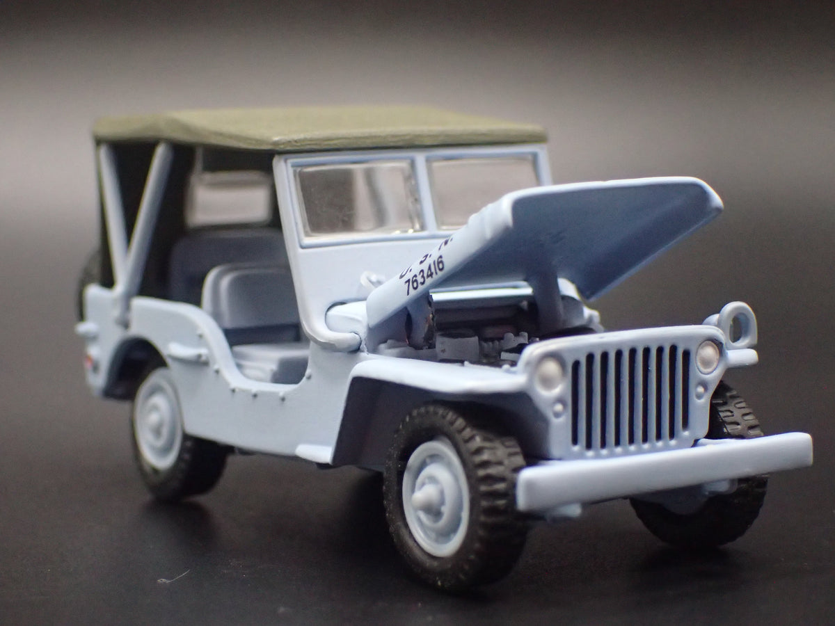 WWII WILLYS MB JEEP MILITARY NAVY PEARL HARBOR 1:64 SCALE DIORAMA DIECAST MODEL CAR