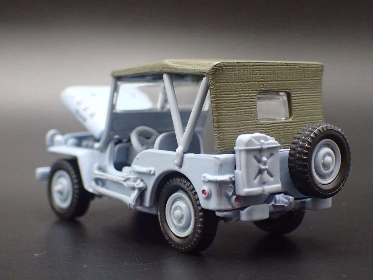 WWII WILLYS MB JEEP MILITARY NAVY PEARL HARBOR 1:64 SCALE DIORAMA DIECAST MODEL CAR