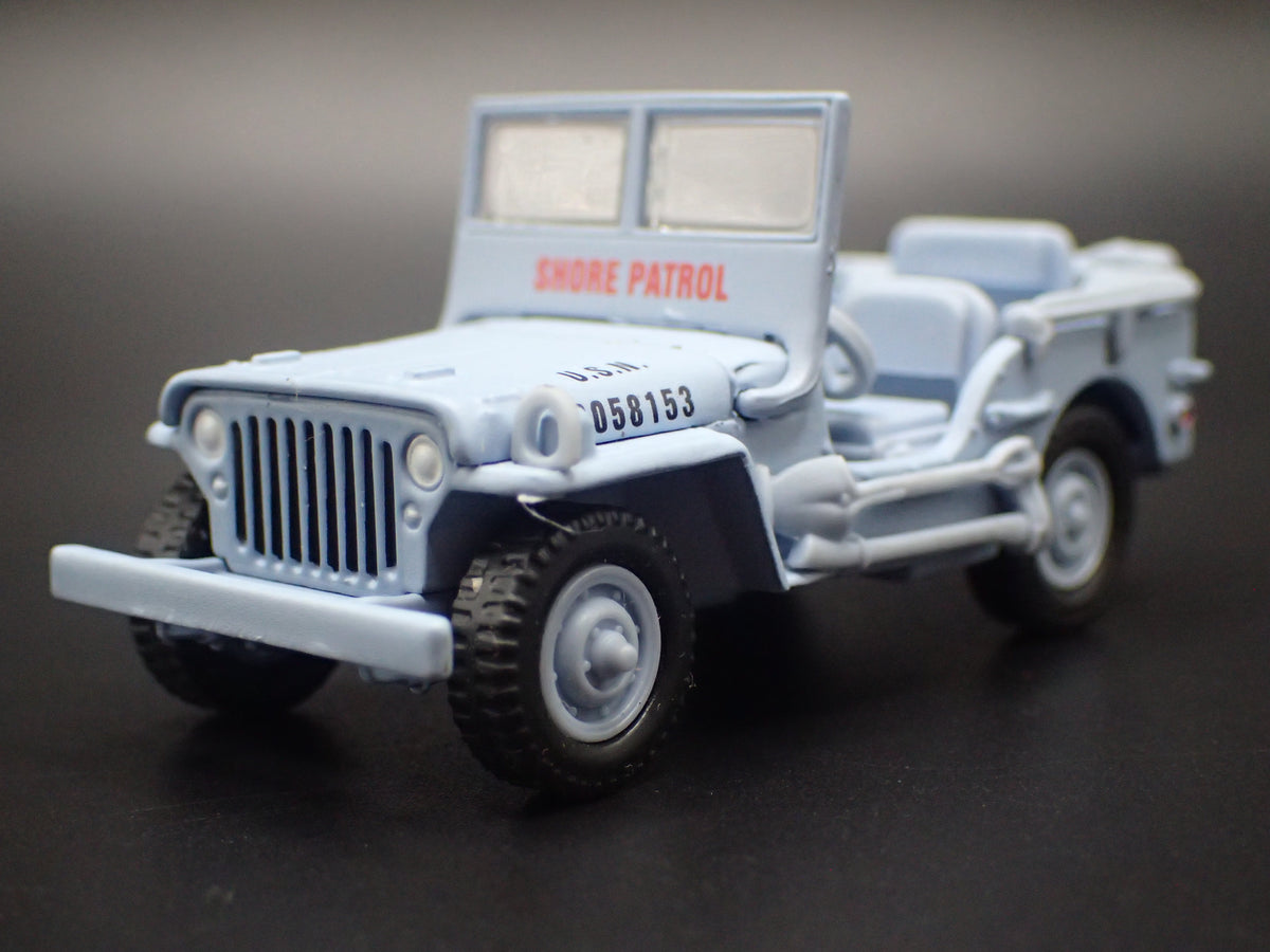 WWII WILLYS MB JEEP MILITARY NAVY PEARL HARBOR 1:64 SCALE DIORAMA DIECAST MODEL CAR