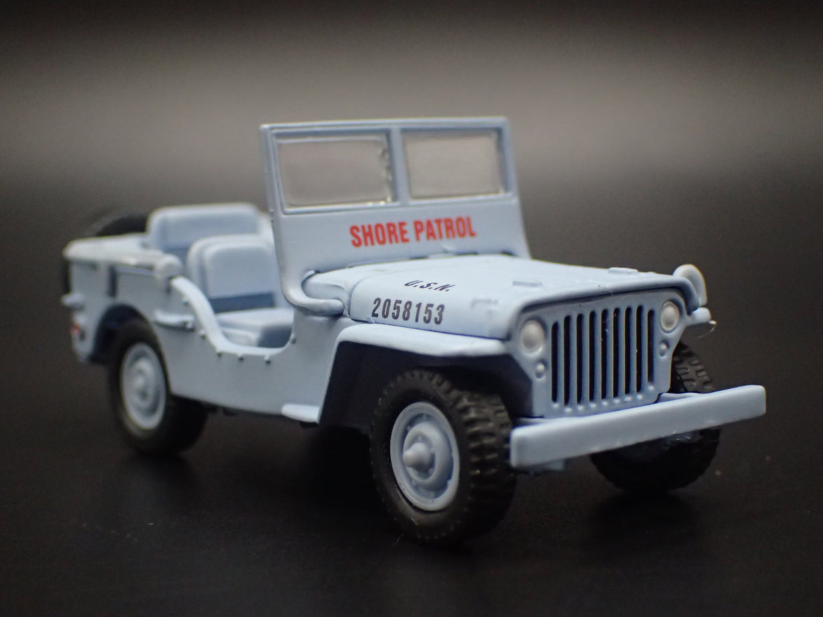 WWII WILLYS MB JEEP MILITARY NAVY PEARL HARBOR 1:64 SCALE DIORAMA DIECAST MODEL CAR