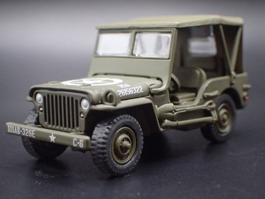 WWII WILLYS MB JEEP MILITARY ARMY 1:64 SCALE DIORAMA DIECAST MODEL CAR