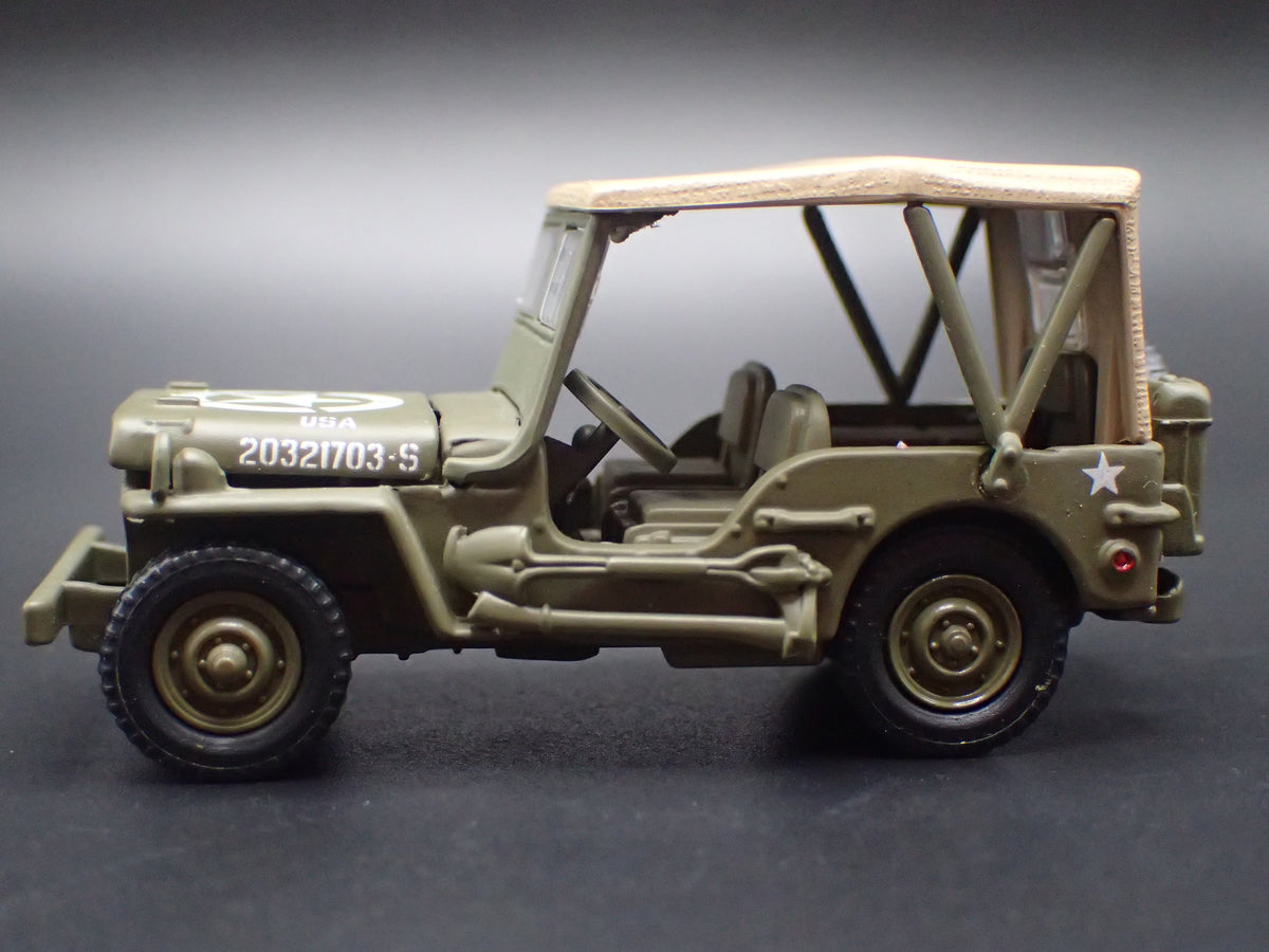 WWII WILLYS MB JEEP MILITARY ARMY 1:64 SCALE DIORAMA DIECAST MODEL CAR