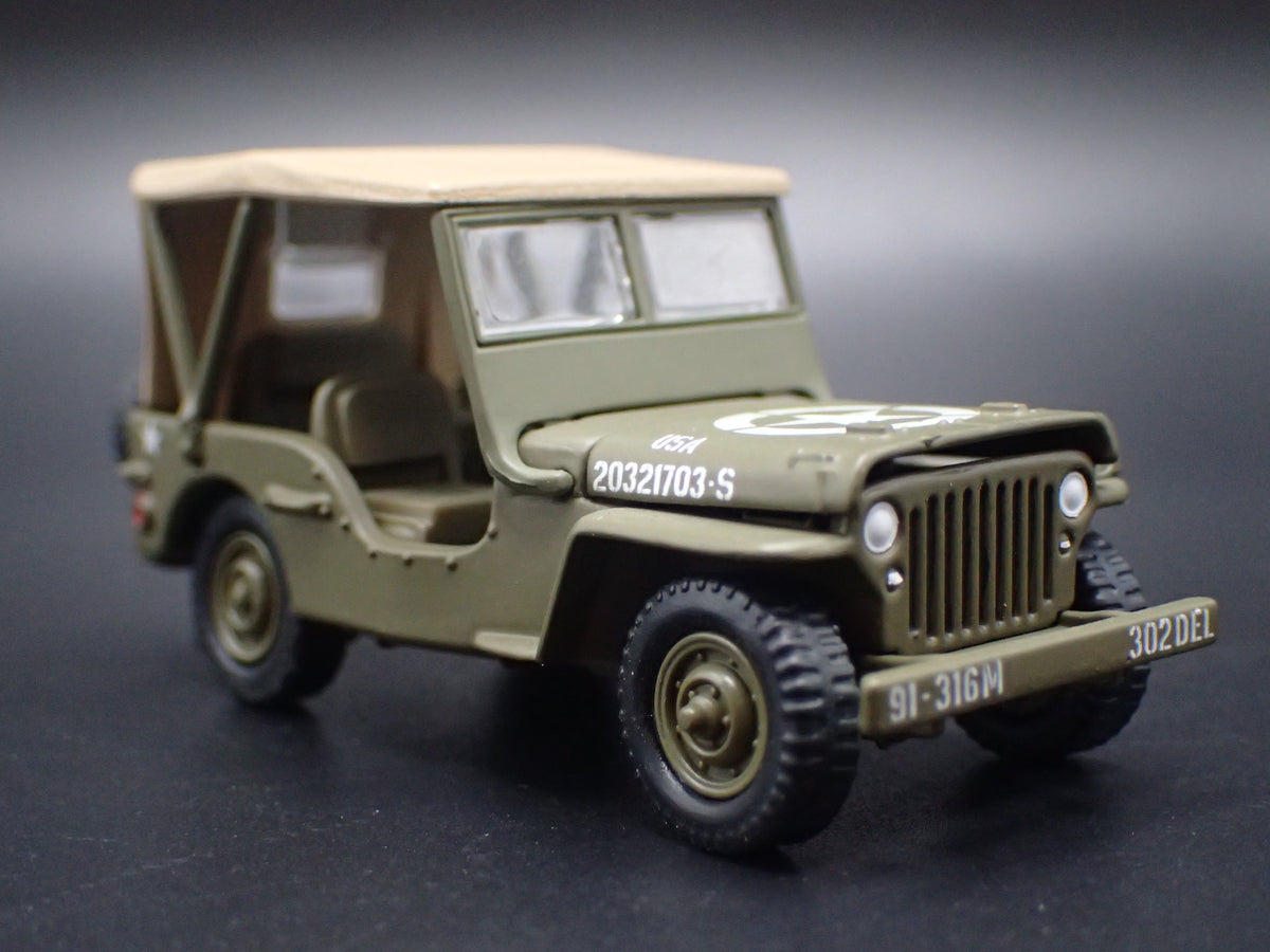 WWII WILLYS MB JEEP MILITARY ARMY 1:64 SCALE DIORAMA DIECAST MODEL CAR