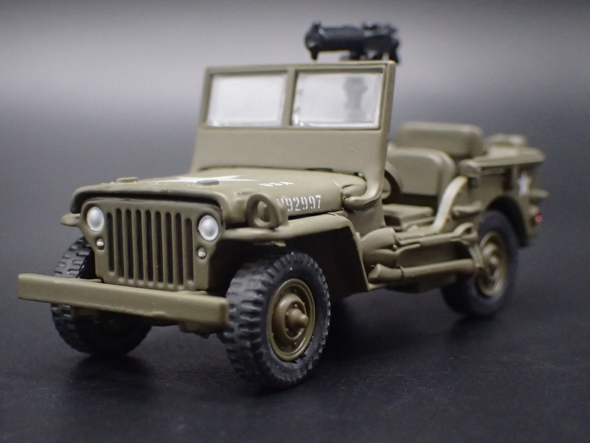 WWII WILLYS MB JEEP MILITARY ARMY 1:64 SCALE DIORAMA DIECAST MODEL CAR