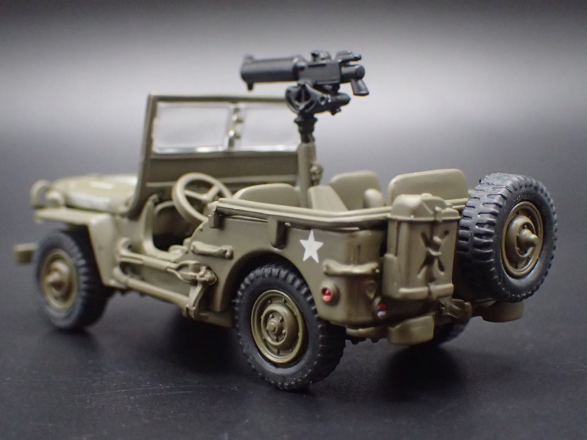 WWII WILLYS MB JEEP MILITARY ARMY 1:64 SCALE DIORAMA DIECAST MODEL CAR