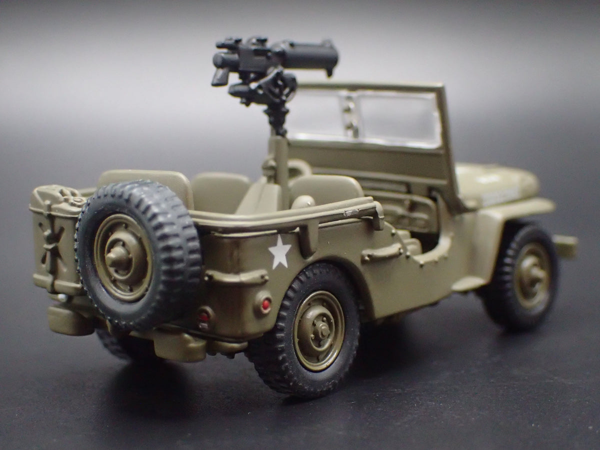 WWII WILLYS MB JEEP MILITARY ARMY 1:64 SCALE DIORAMA DIECAST MODEL CAR