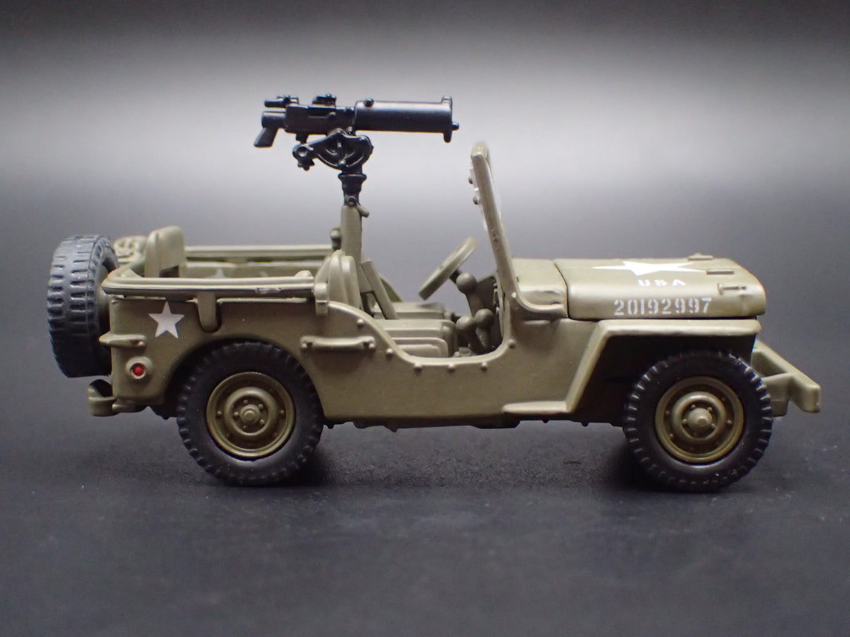 WWII WILLYS MB JEEP MILITARY ARMY 1:64 SCALE DIORAMA DIECAST MODEL CAR