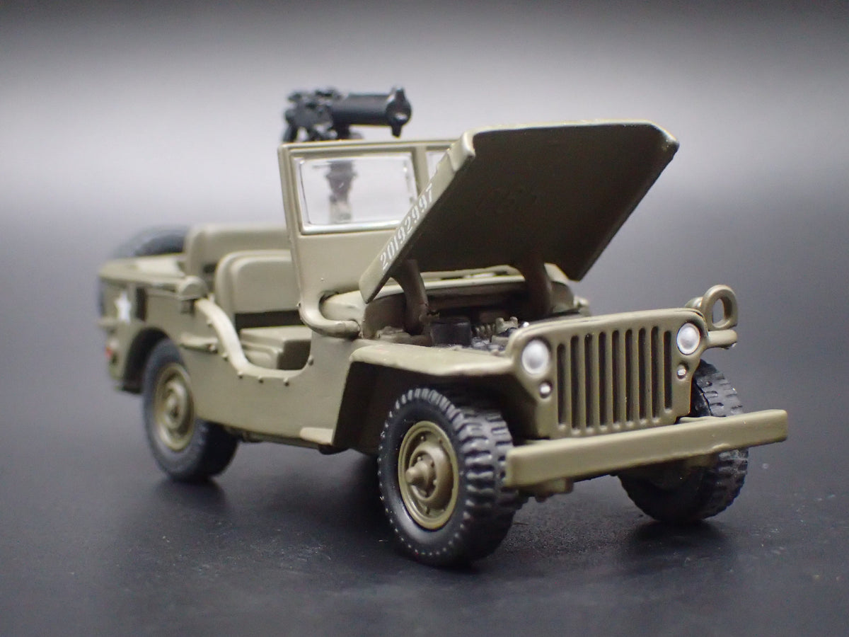 WWII WILLYS MB JEEP MILITARY ARMY 1:64 SCALE DIORAMA DIECAST MODEL CAR