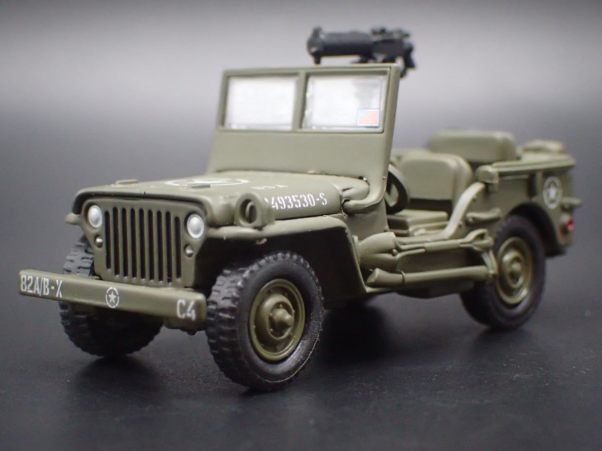 WWII WILLYS MB JEEP MILITARY ARMY 1:64 SCALE DIORAMA DIECAST MODEL CAR