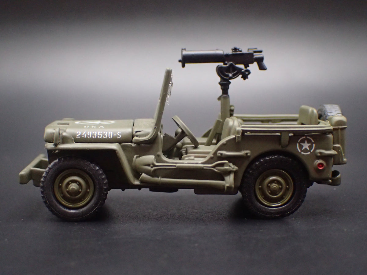 WWII WILLYS MB JEEP MILITARY ARMY 1:64 SCALE DIORAMA DIECAST MODEL CAR