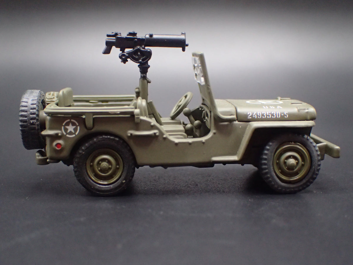 WWII WILLYS MB JEEP MILITARY ARMY 1:64 SCALE DIORAMA DIECAST MODEL CAR