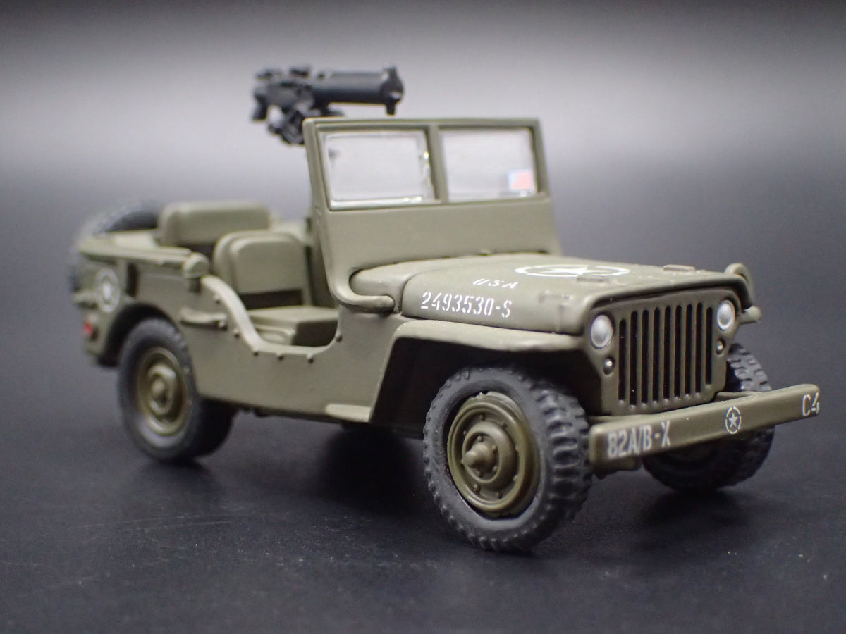 WWII WILLYS MB JEEP MILITARY ARMY 1:64 SCALE DIORAMA DIECAST MODEL CAR