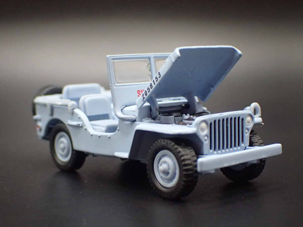 WWII WILLYS MB JEEP MILITARY NAVY PEARL HARBOR 1:64 SCALE DIORAMA DIECAST MODEL CAR