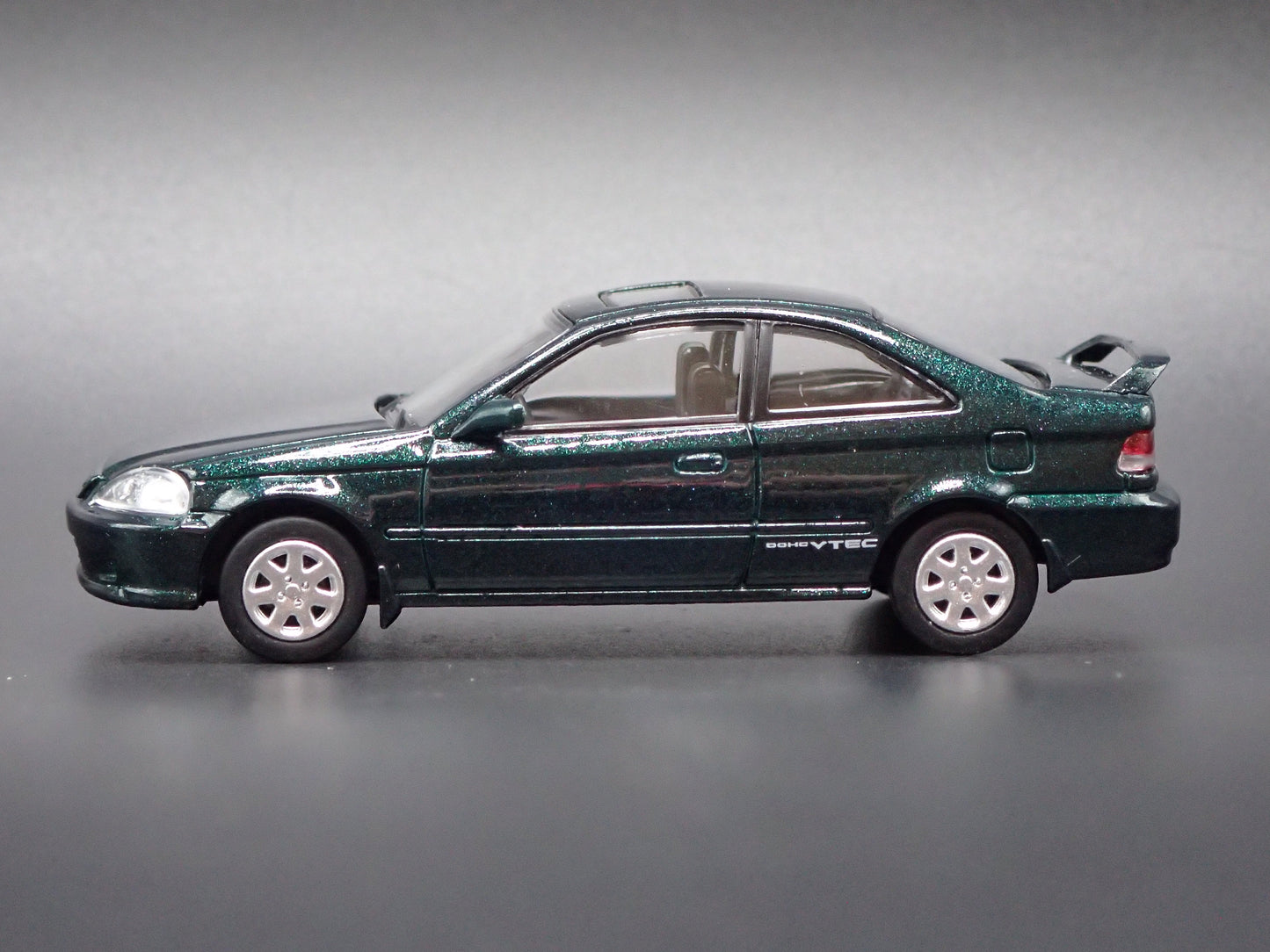 1996-2000 HONDA CIVIC SI COUPE GREEN 1/64 SCALE COLLECTIBLE DIECAST MODEL CAR