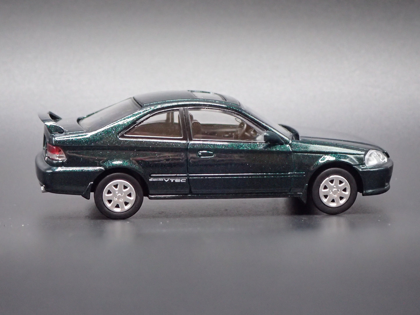 1996-2000 HONDA CIVIC SI COUPE GREEN 1/64 SCALE COLLECTIBLE DIECAST MODEL CAR