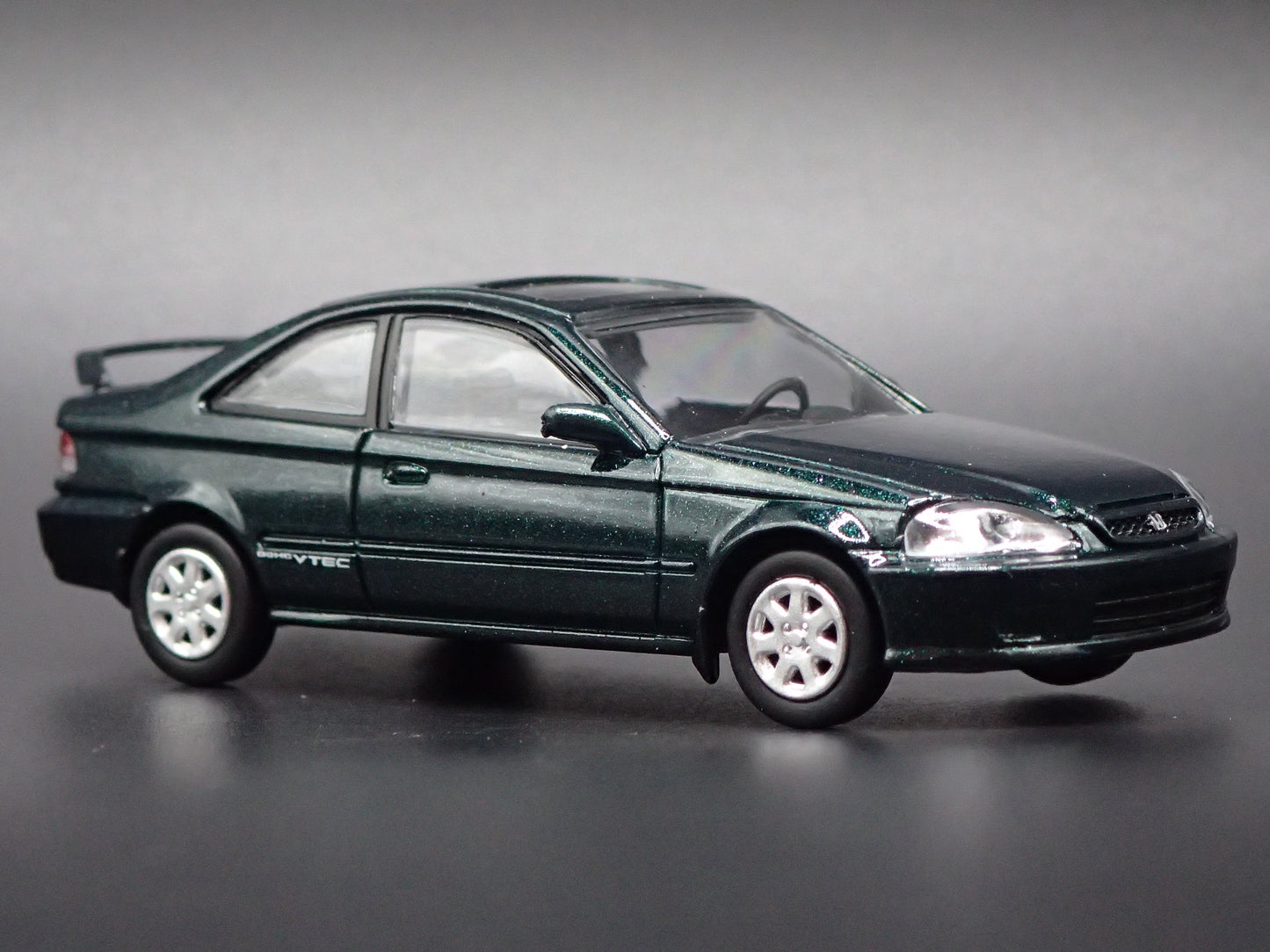 1996-2000 HONDA CIVIC SI COUPE GREEN 1/64 SCALE COLLECTIBLE DIECAST MODEL CAR