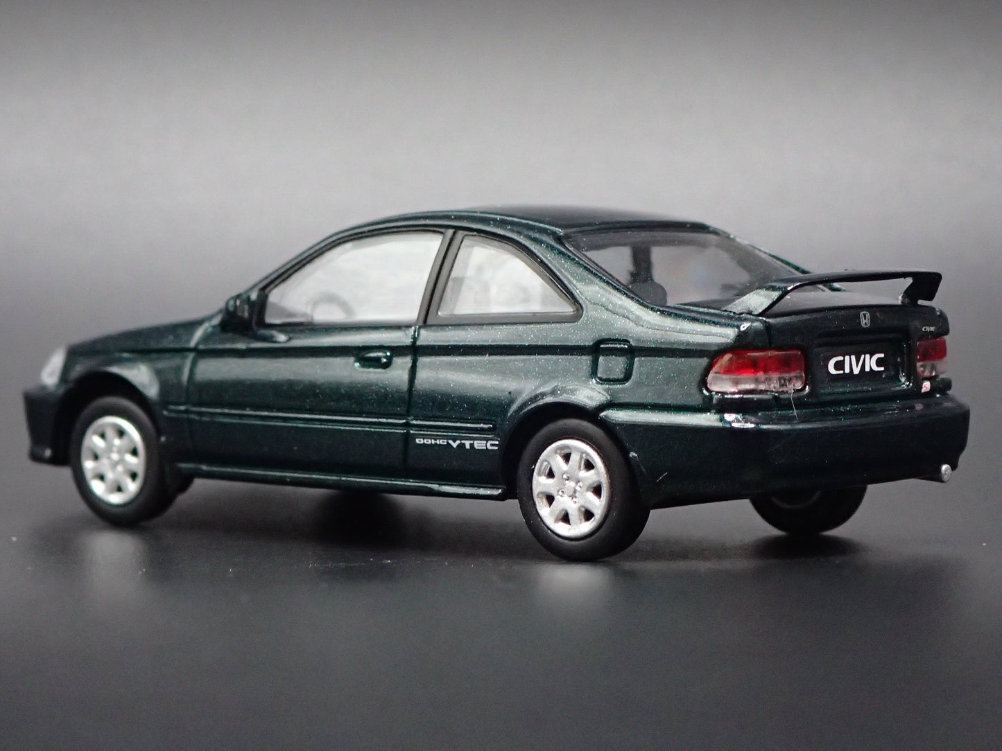 1996-2000 HONDA CIVIC SI COUPE GREEN 1/64 SCALE COLLECTIBLE DIECAST MODEL CAR