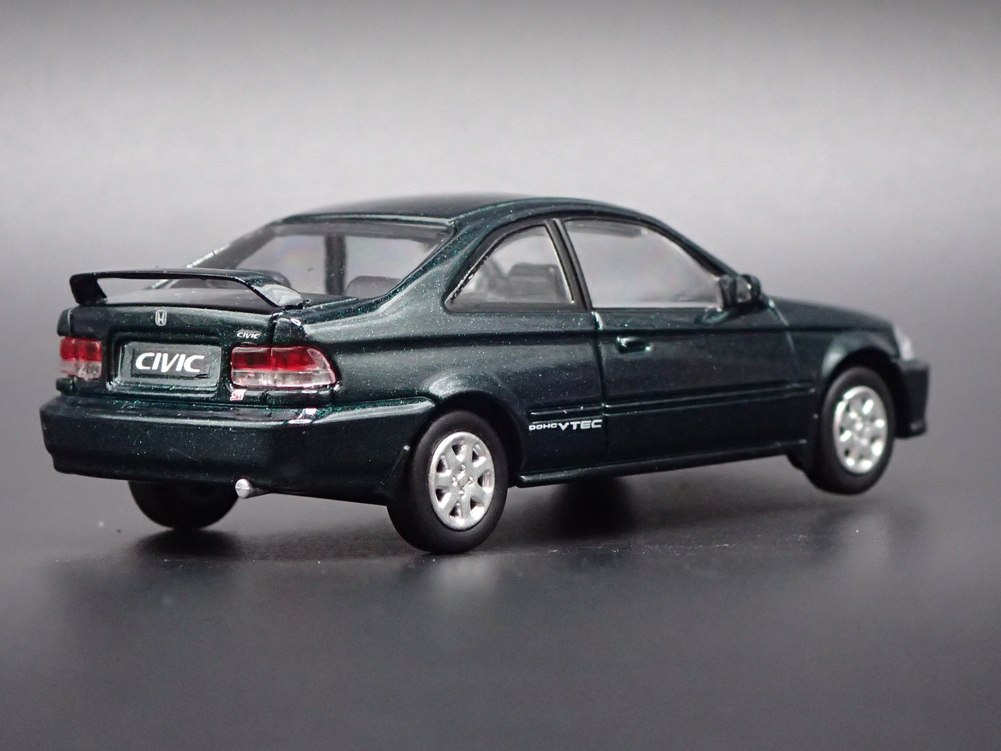 1996-2000 HONDA CIVIC SI COUPE GREEN 1/64 SCALE COLLECTIBLE DIECAST MODEL CAR