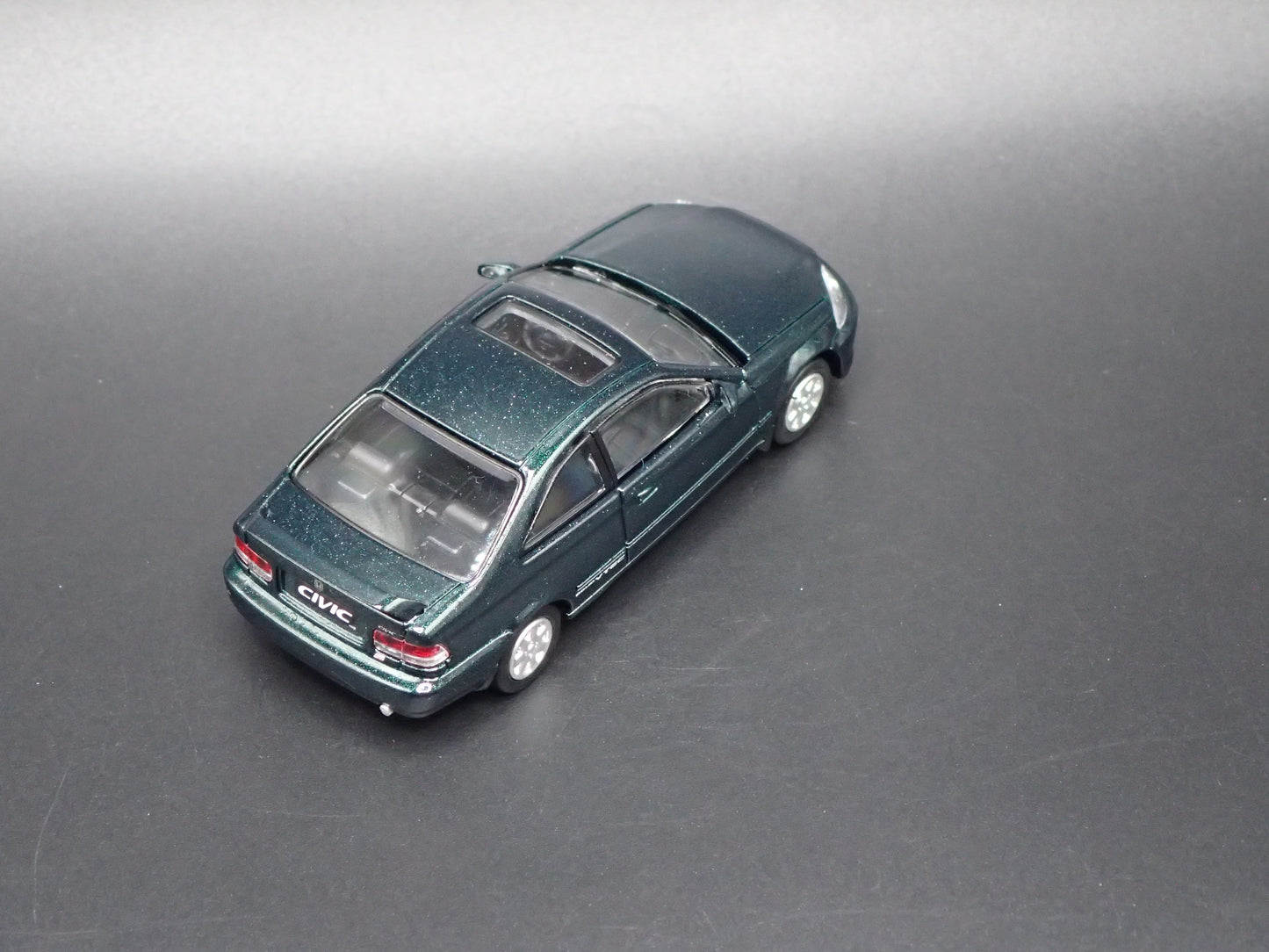 1996-2000 HONDA CIVIC SI COUPE GREEN 1/64 SCALE COLLECTIBLE DIECAST MODEL CAR