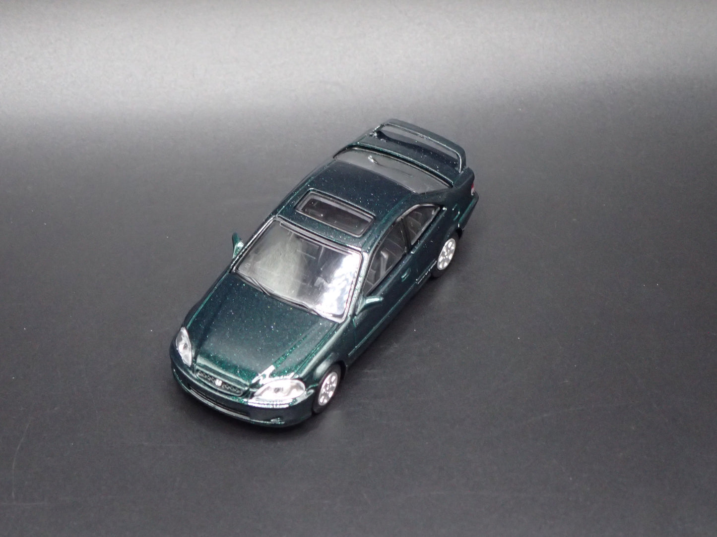 1996-2000 HONDA CIVIC SI COUPE GREEN 1/64 SCALE COLLECTIBLE DIECAST MODEL CAR