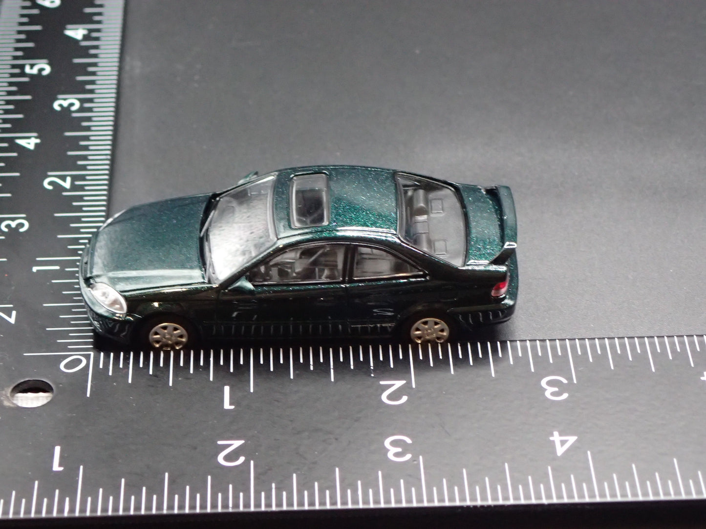 1996-2000 HONDA CIVIC SI COUPE GREEN 1/64 SCALE COLLECTIBLE DIECAST MODEL CAR