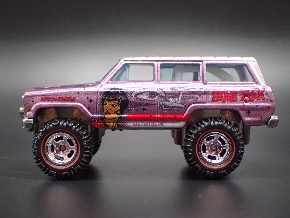1980-1991 JEEP WAGONEER STAR TREK PURPLE 1:64 SCALE DIECAST MODEL CAR