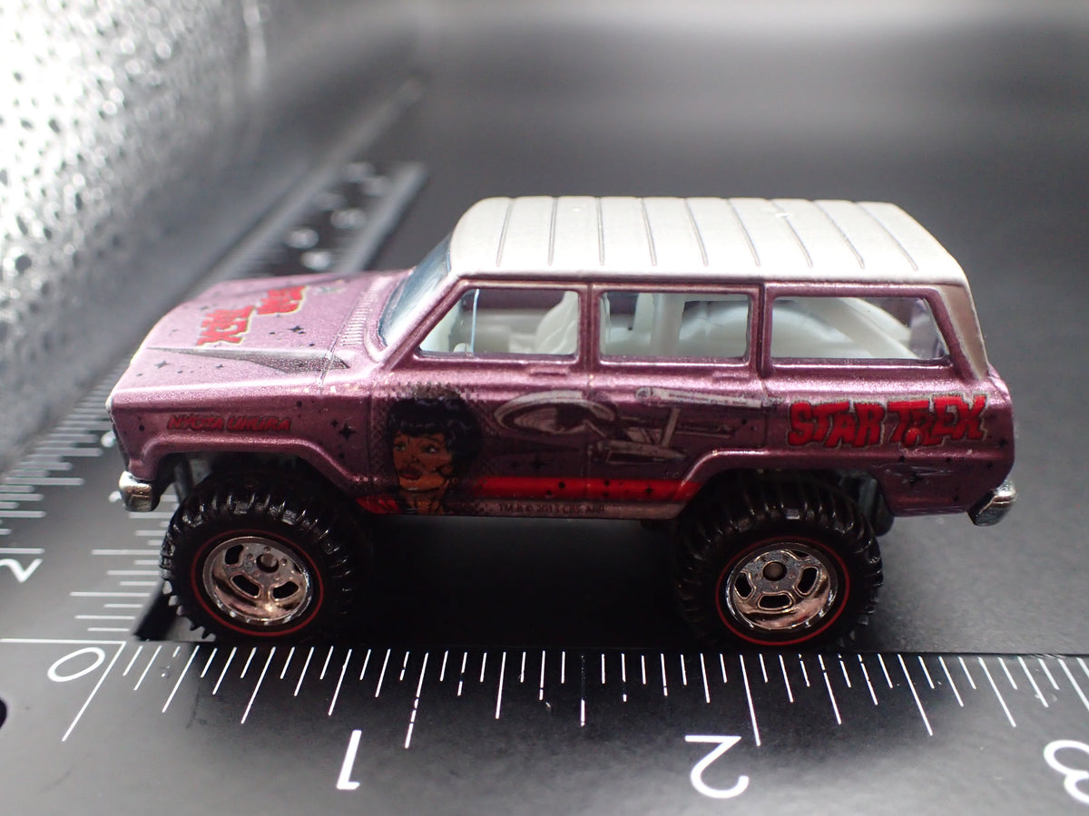 1980-1991 JEEP WAGONEER STAR TREK PURPLE 1:64 SCALE DIECAST MODEL CAR