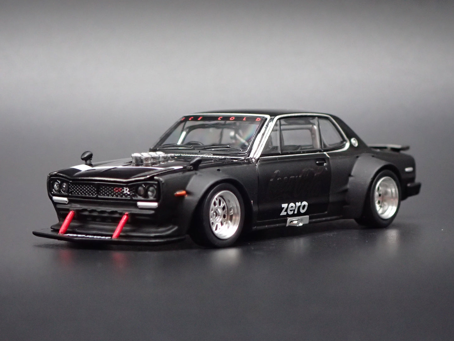 NISSAN SKYLINE GTR DRIF HAKOSUKA COCA COLA BLACK 1:64 SCALE DIECAST MODEL CAR