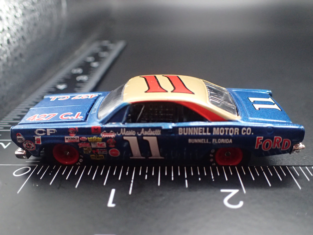 1967 67 FORD FAIRLANE #11 MARIO ANDRETTI BUNNELL NASCAR 1/64 SCALE DIECAST MODEL CAR