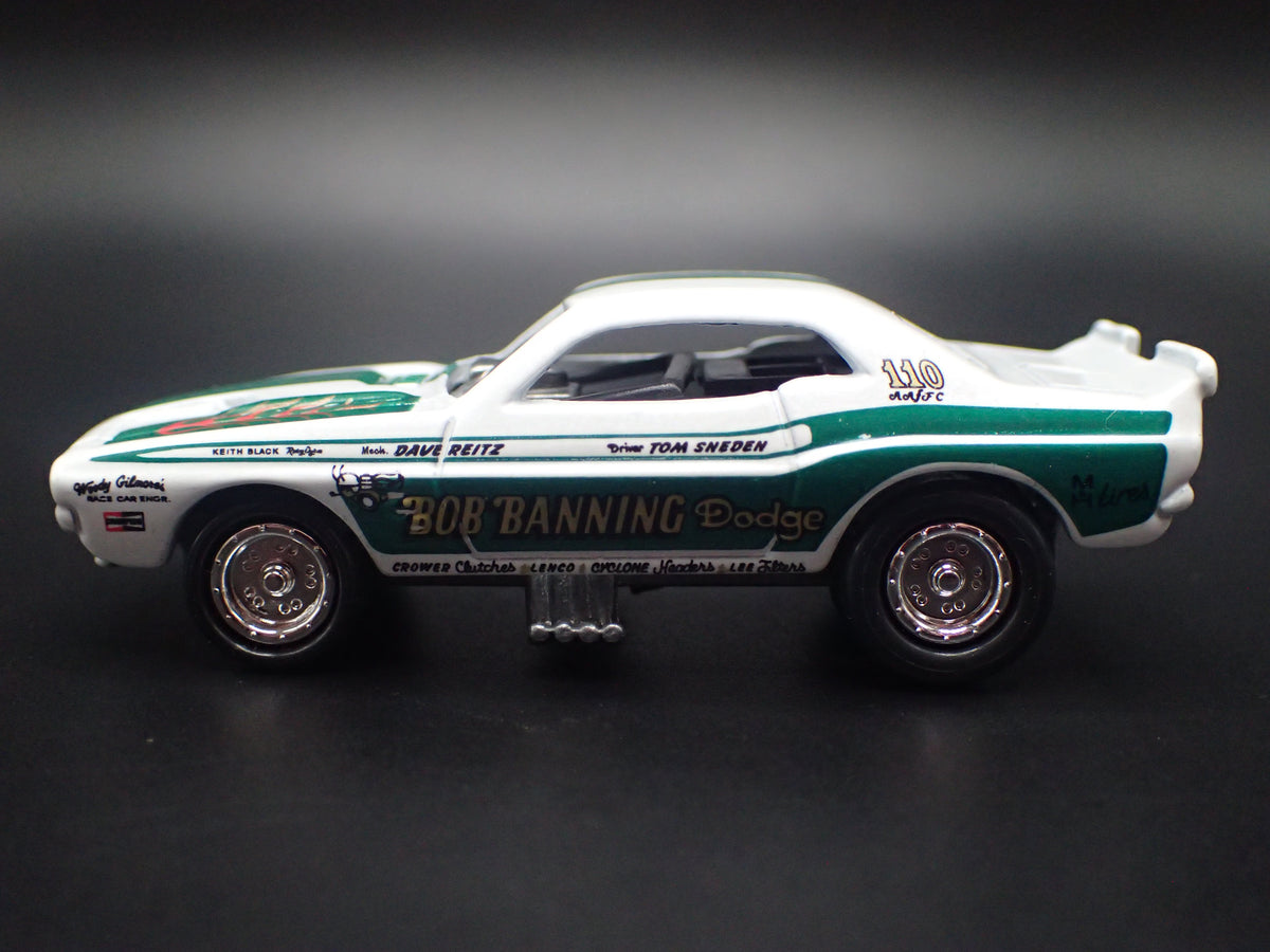 1972 72 DODGE CHALLENGER FUNNY CAR NHRA BOB BANNING 1:64 SCALE DIECAST MODEL CAR
