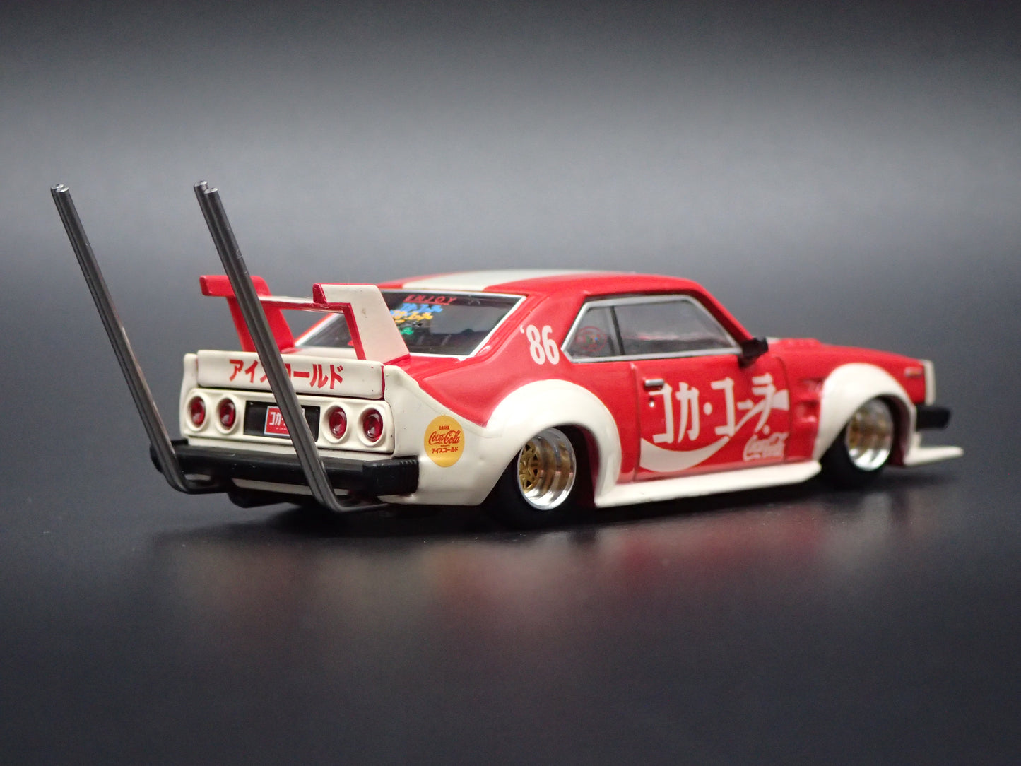 NISSAN SKYLINE C210 KAIDO RACER COCA COLA RED 1:64 SCALE DIECAST MODEL CAR