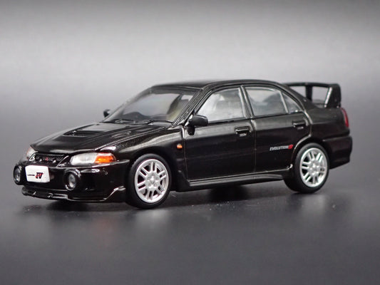 1996-1998 MITSUBISHI LANCER EVOLUTION EVO IV BLACK 1:64 SCALE DIECAST MODEL CAR