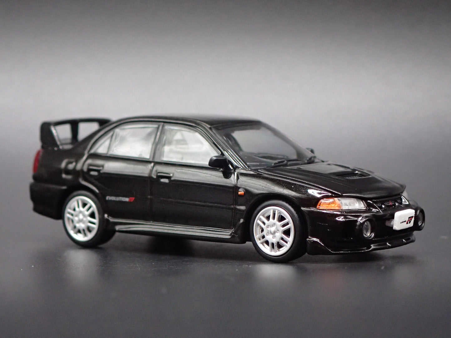 1996-1998 MITSUBISHI LANCER EVOLUTION EVO IV BLACK 1:64 SCALE DIECAST MODEL CAR