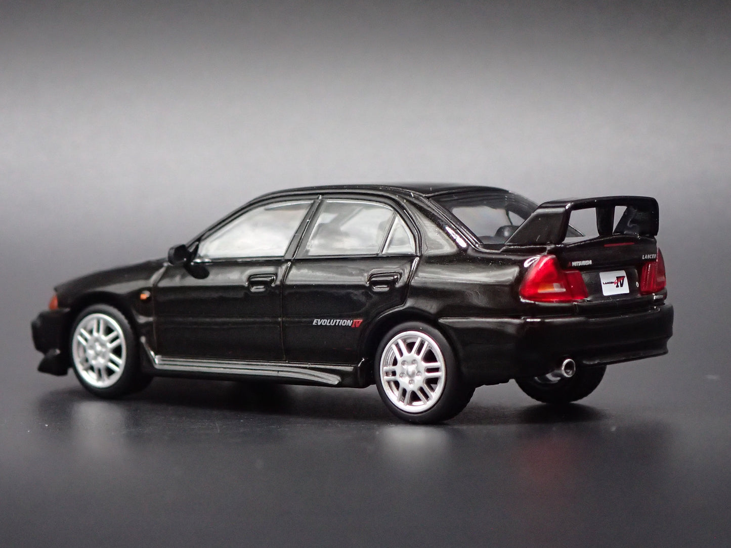 1996-1998 MITSUBISHI LANCER EVOLUTION EVO IV BLACK 1:64 SCALE DIECAST MODEL CAR
