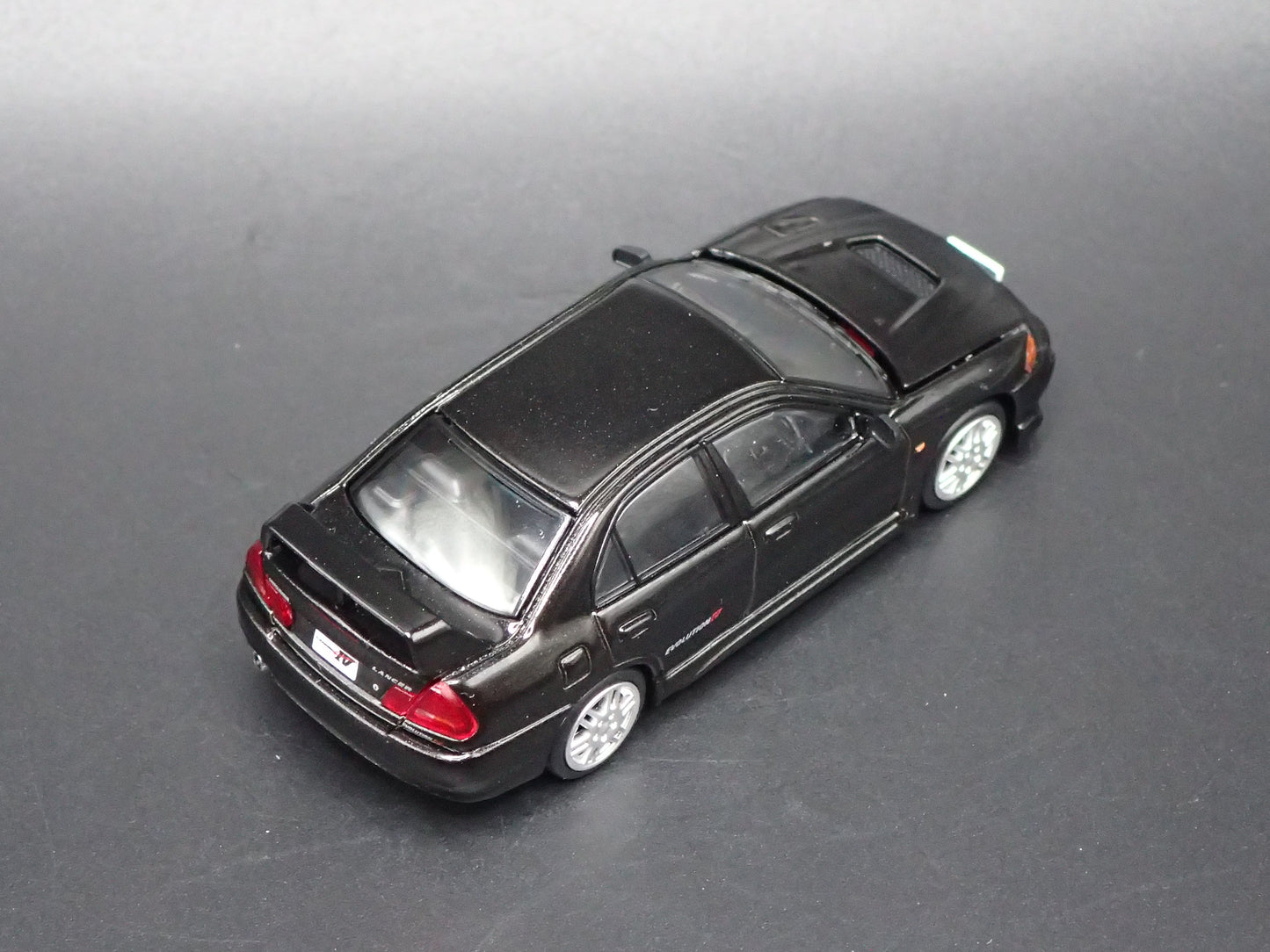 1996-1998 MITSUBISHI LANCER EVOLUTION EVO IV BLACK 1:64 SCALE DIECAST MODEL CAR