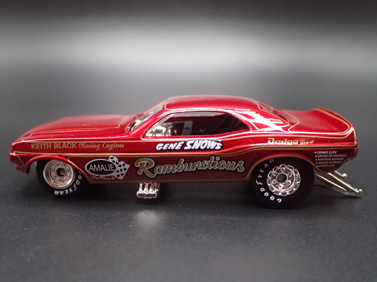 1969 69 DODGE CHARGER FUNNY CAR NHRA RAMBUNCTIOUS 1:64 SCALE DIECAST MODEL CAR