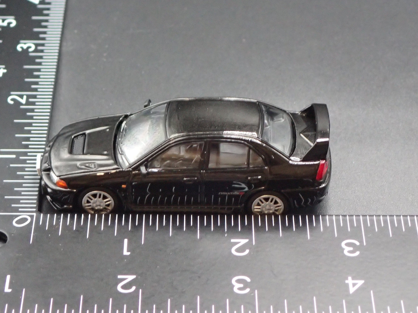 1996-1998 MITSUBISHI LANCER EVOLUTION EVO IV BLACK 1:64 SCALE DIECAST MODEL CAR