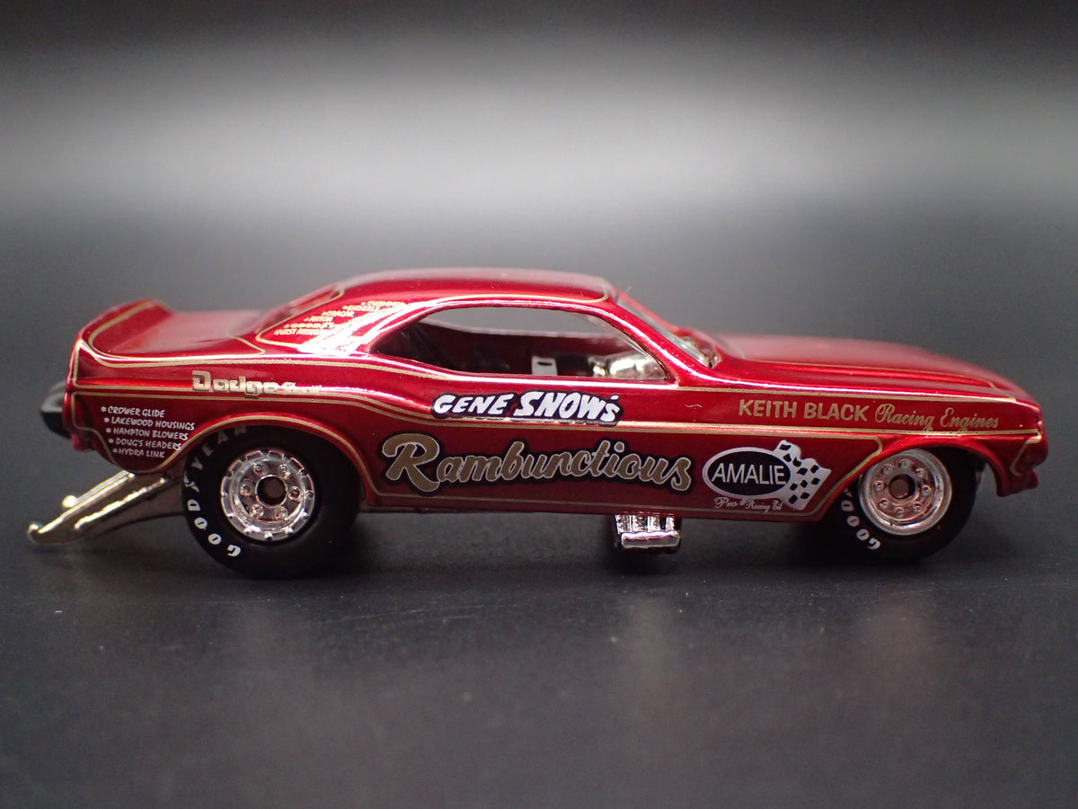 1969 69 DODGE CHARGER FUNNY CAR NHRA RAMBUNCTIOUS 1:64 SCALE DIECAST MODEL CAR