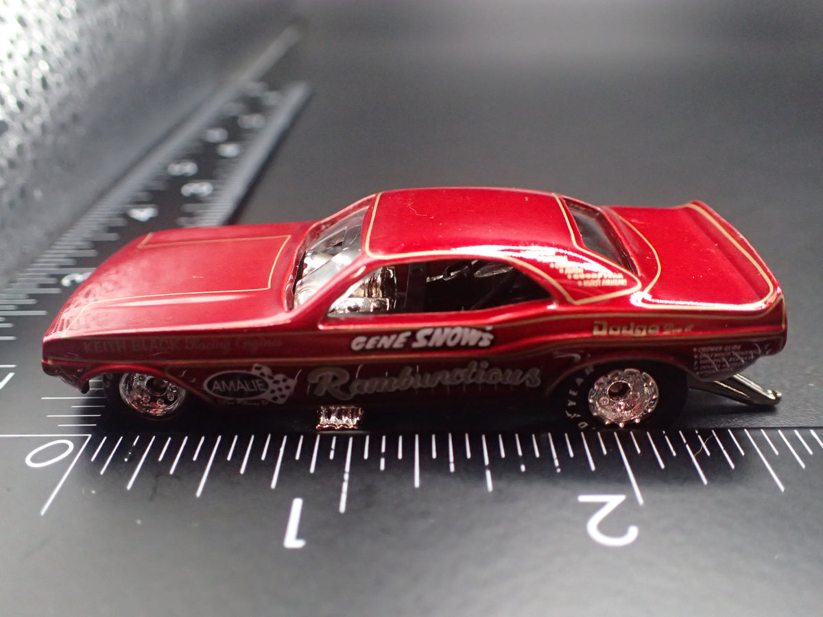 1969 69 DODGE CHARGER FUNNY CAR NHRA RAMBUNCTIOUS 1:64 SCALE DIECAST MODEL CAR