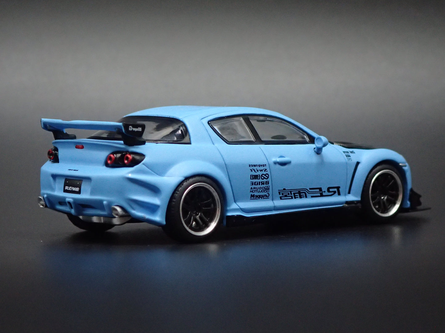 MAZDA RX8 JDM RE AMEMIYA BLUE 1:64 SCALE COLLECTIBLE DIORAMA DIECAST MODEL CAR
