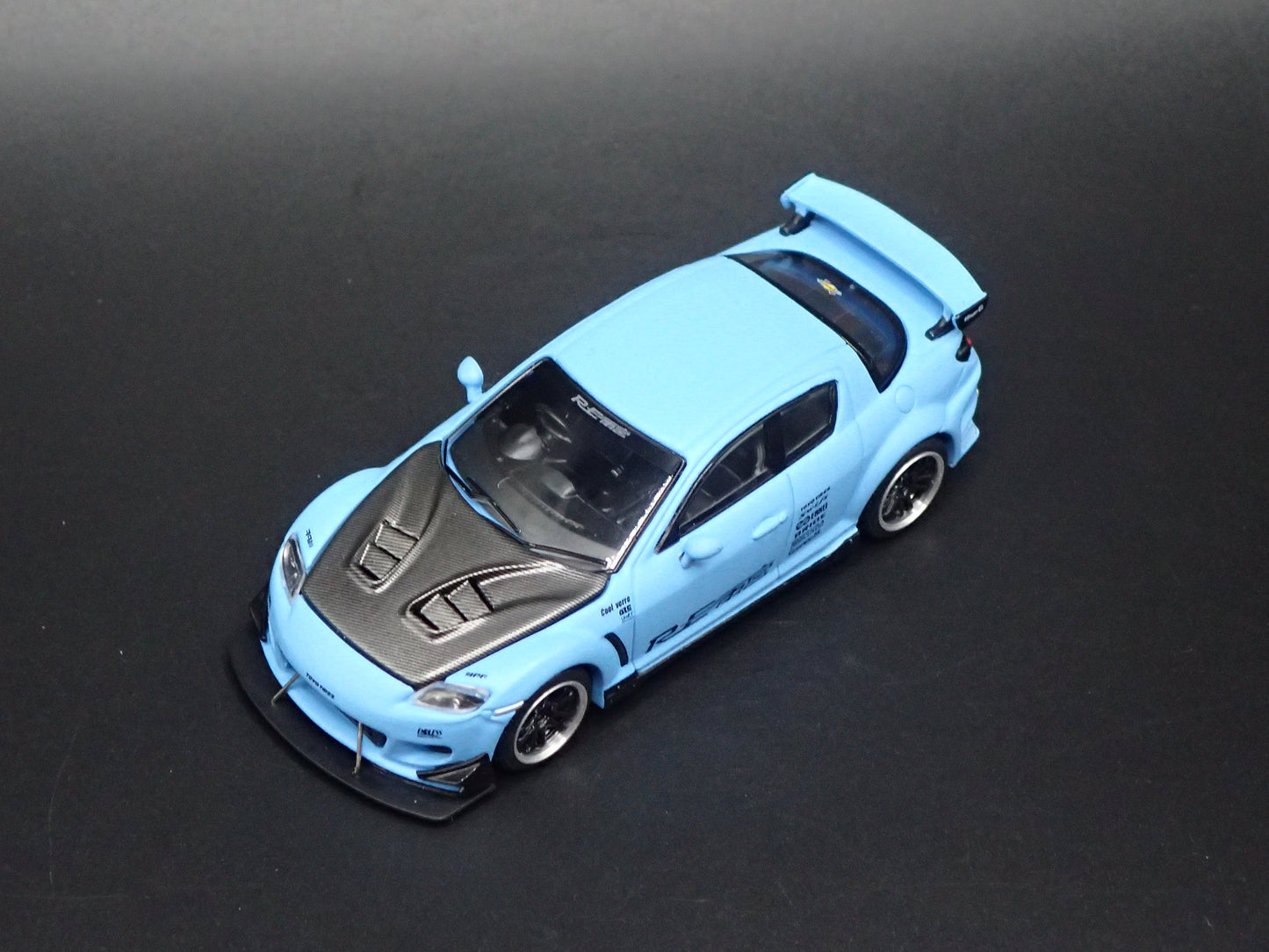 MAZDA RX8 JDM RE AMEMIYA BLUE 1:64 SCALE COLLECTIBLE DIORAMA DIECAST MODEL CAR