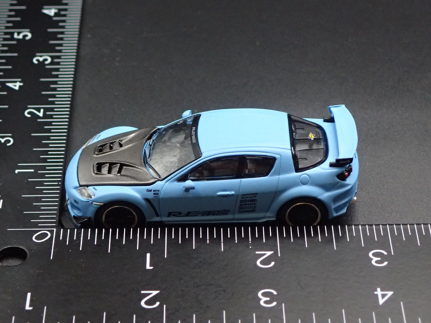 MAZDA RX8 JDM RE AMEMIYA BLUE 1:64 SCALE COLLECTIBLE DIORAMA DIECAST MODEL CAR