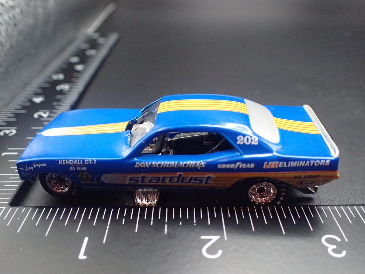 1970 70 PLYMOUTH DUSTER NHRA FUNNY CAR STARDUST 1/64 SCALE DIECAST MODEL CAR